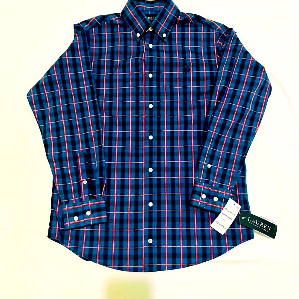 Ralph Lauren Holiday Dress shirt for Kid Boy in kid size 2XL 18 NWT